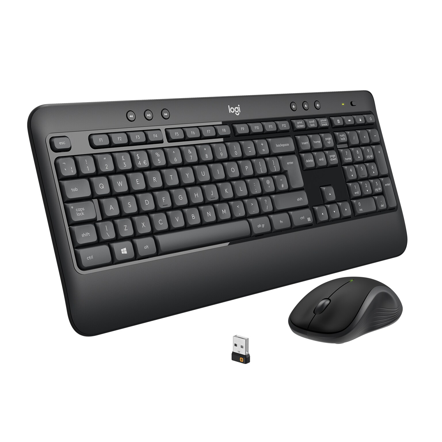 Logitech MK540 Advanced Wireless Keyboard and Mouse Combo, Black (920-008671)