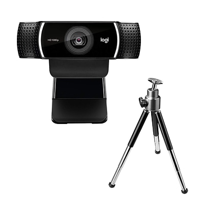 Logitech C922 Pro Stream Webcam 1080P Camera for HD Video Streaming, Black