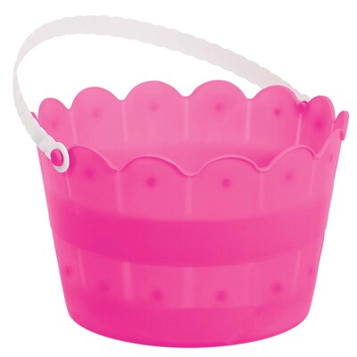 Amscan Easter Bright Pink Scalloped Bucket (130006)