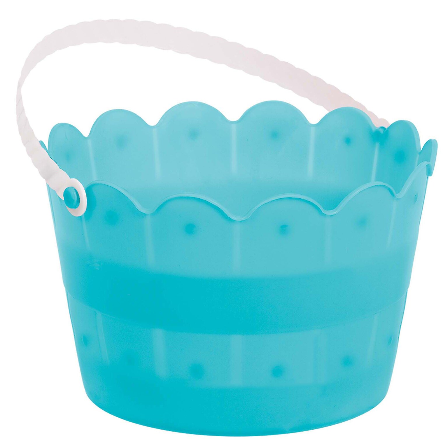 Easter Caribbean Blue Scalloped Bucket (130007)