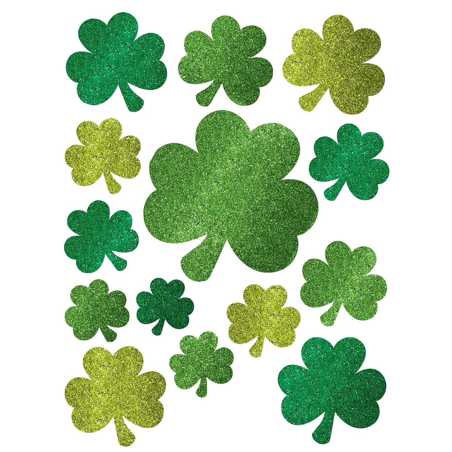 St. Patricks Day Vinyl Shamrock Window Decorations (451042)