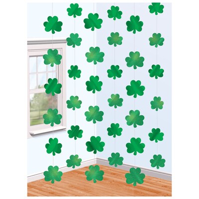 St. Patricks Day Shamrock String Decorations (672051)