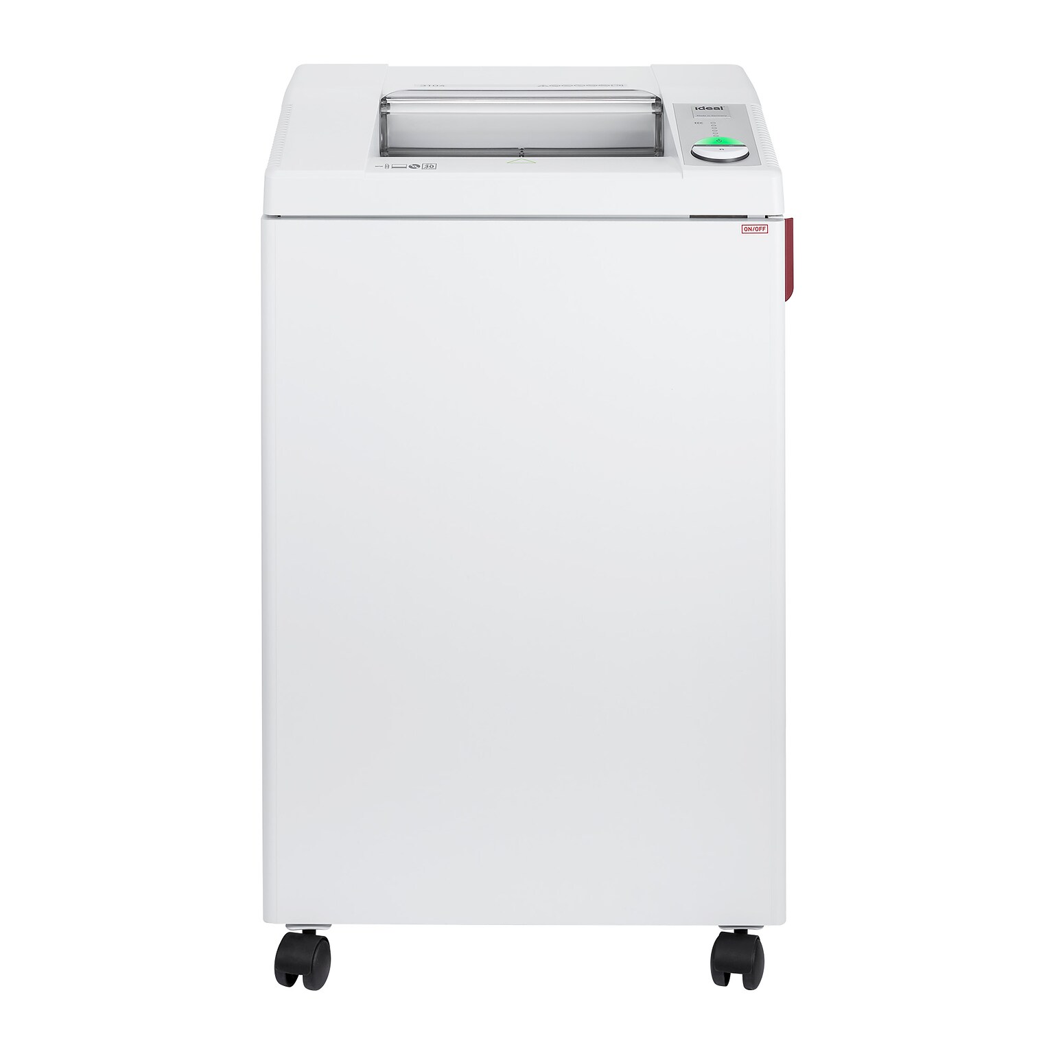 IDEAL 3104 P-2 Security 18 Sheet Strip Cut Multi-Media Commercial Shredder (IDEDSH0314H)