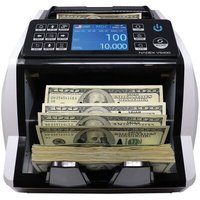 Nadex Coins V5400 Mixed-Denomination Money Counter and Counterfeit Detector (NCC1-1139)