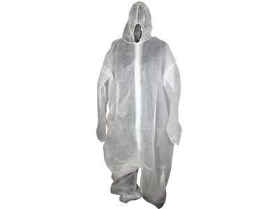 Unimed 2X-Large Coverall with Hood, White, 25/Carton (WPCH1027002X)