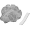Unimed Unisex Pleated Polypropylene Bouffant Cap, White, 100/Bag, 10 Bags/Carton (WBCB102724W)