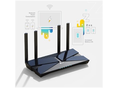 TP-LINK Archer AX1500 Dual Band MU-MIMO Gaming Router, Black (ARCHER AX1500)