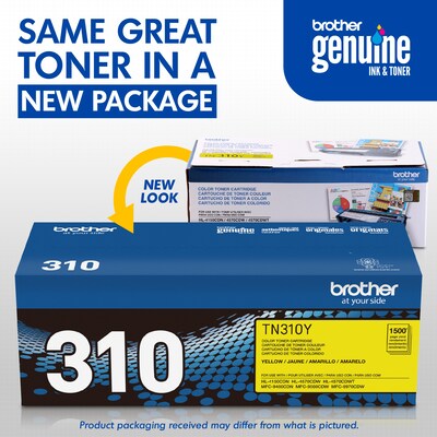 Brother TN-310 Yellow Standard Yield Toner Cartridge (TN310Y)