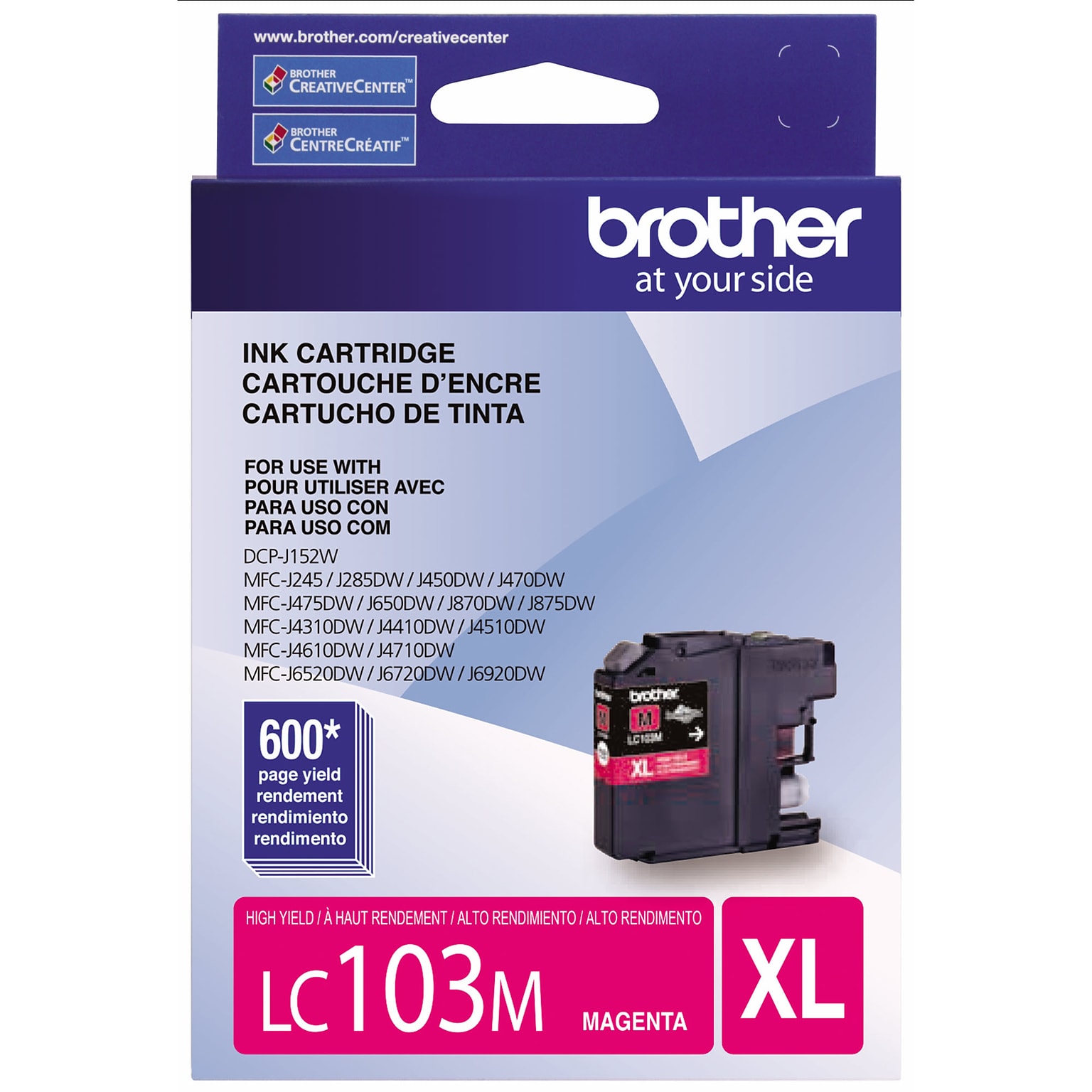 Brother LC103M Magenta High Yield Ink Cartridge (LC103MS)