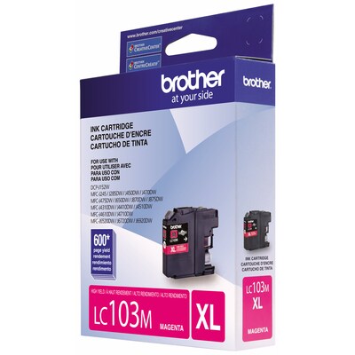 Brother LC103M Magenta High Yield Ink Cartridge (LC103MS)