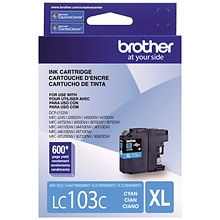 Brother LC103C Cyan High Yield Ink Cartridge (LC103CS)