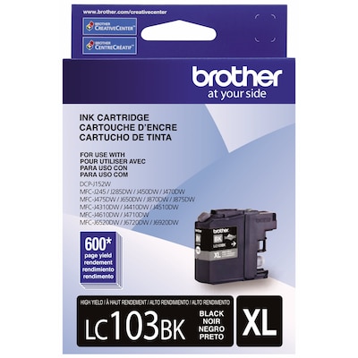 Brother LC103 Black High Yield Ink Cartridge   (LC103BKS)