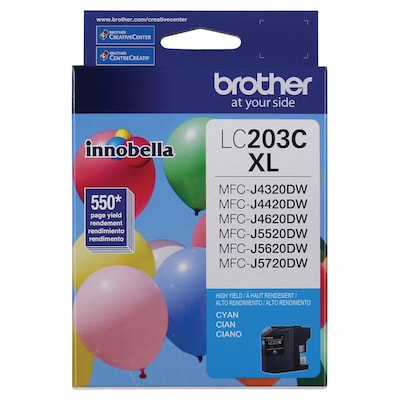 Brother LC203CS Cyan High Yield Ink Cartridge   (LC203CS)