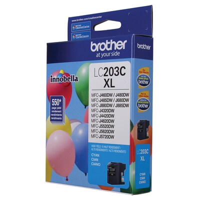 Brother LC203CS Cyan High Yield Ink Cartridge   (LC203CS)