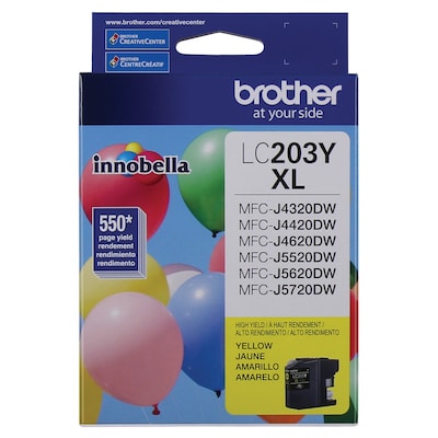 Brother LC203YS Yellow High Yield Ink Cartridge   (LC203YS)