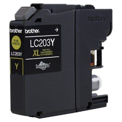 Brother LC203YS Yellow High Yield Ink Cartridge   (LC203YS)