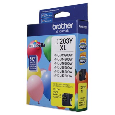 Brother LC203YS Yellow High Yield Ink Cartridge   (LC203YS)