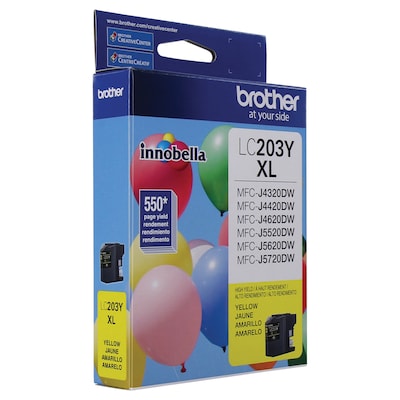 Brother LC203YS Yellow High Yield Ink Cartridge   (LC203YS)