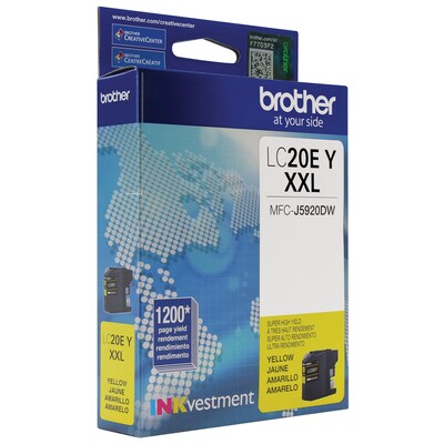 Brother LC20EY Yellow Extra High Yield Ink Cartridge   (LC20EY)