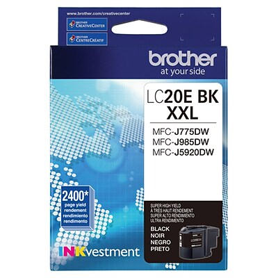 Brother LC20EBKS Black Extra High Yield Ink Cartridge (LC20EBKS)