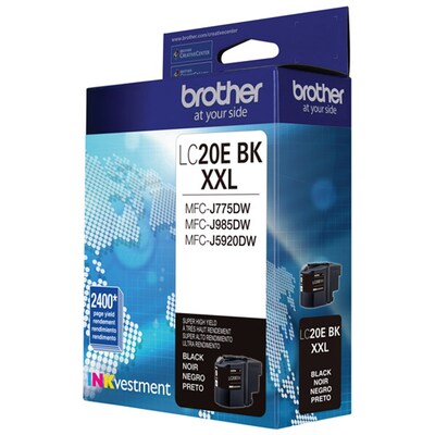 Brother LC20EBK Black Extra High Yield Ink Cartridge   (LC20EBK)