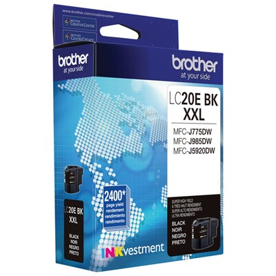 Brother LC20EBK Black Extra High Yield Ink Cartridge   (LC20EBK)