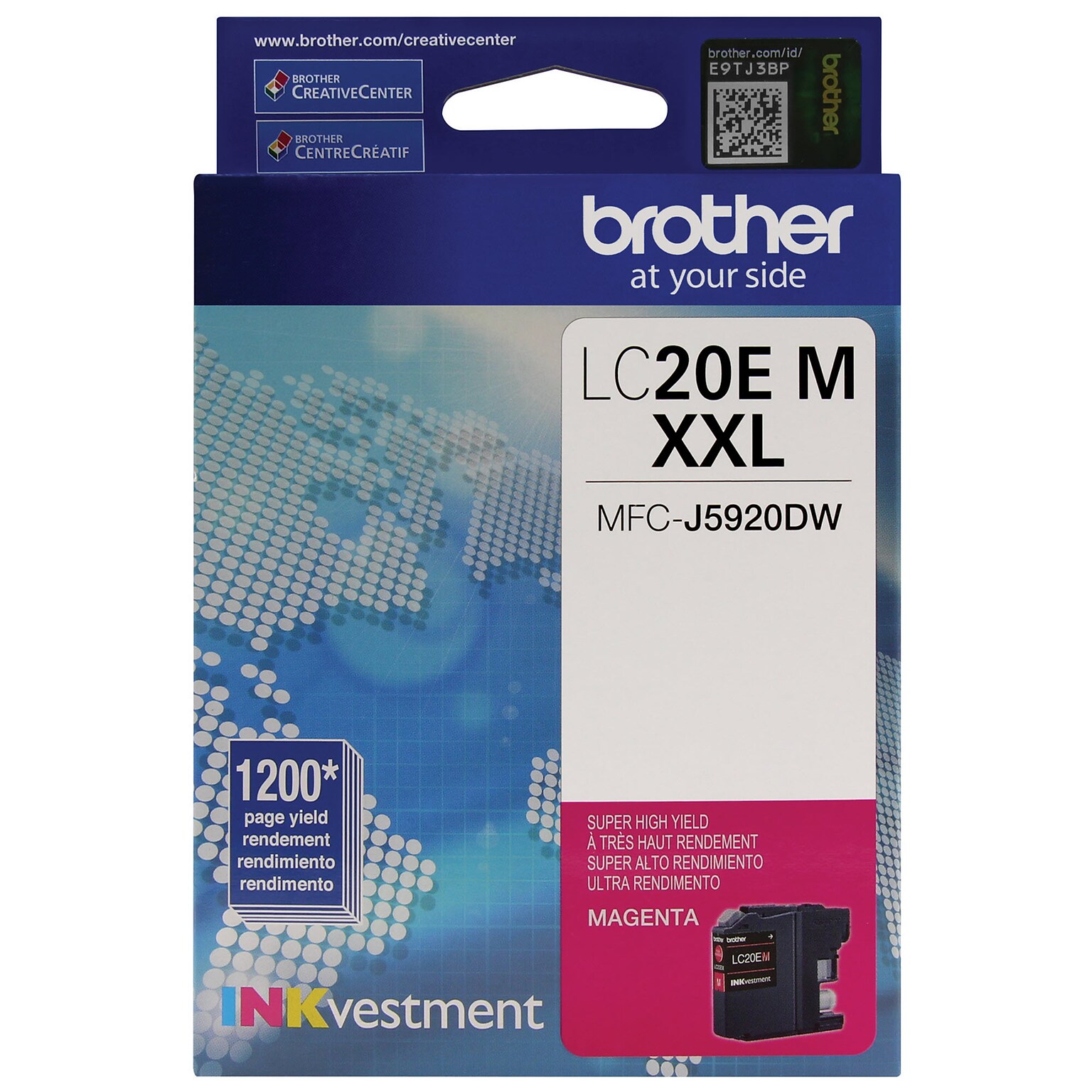 Brother LC20EM Magenta Extra High Yield Ink Cartridge   (LC20EM)