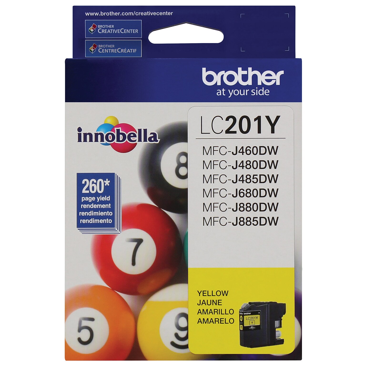 Brother LC201Y Yellow Standard Yield Ink Cartridge   (LC201Y)