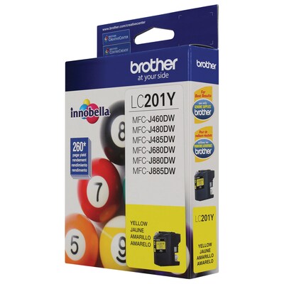 Brother LC201Y Yellow Standard Yield Ink Cartridge   (LC201Y)