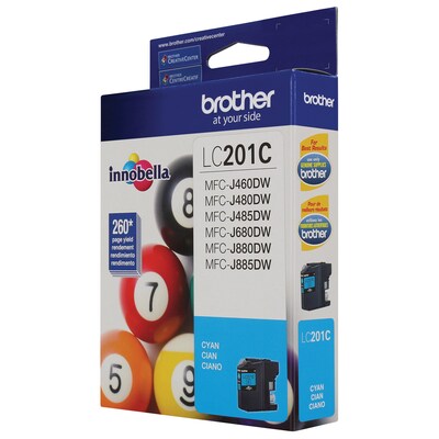 Brother LC201C Cyan Standard Yield Ink Cartridge   (LC201C)