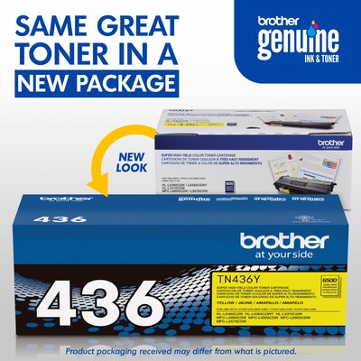 Brother TN-436 Yellow Extra High Yield Toner Cartridge (TN436Y)