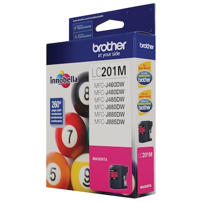 Brother LC201M Magenta Standard Yield Ink Cartridge   (LC201M)