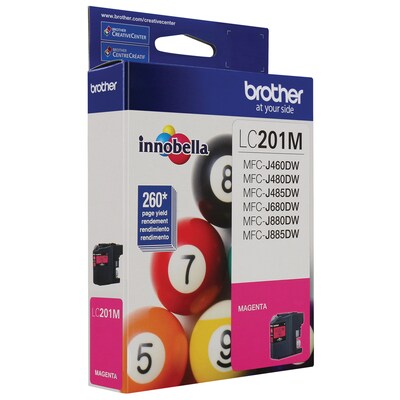 Brother LC201M Magenta Standard Yield Ink Cartridge   (LC201M)