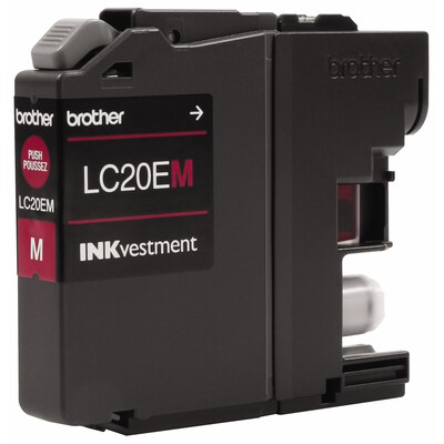 Brother LC20E3PKS Cyan/Magenta/Yellow Extra High Yield Ink Cartridge, 3/Pack (LC20E3PKS)