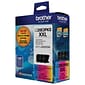 Brother LC20E3PKS Cyan/Magenta/Yellow Extra High Yield Ink Cartridge, 3/Pack (LC20E3PKS)