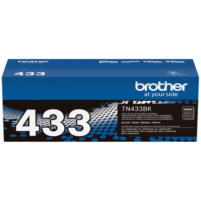 Brother TN433 Black High Yield Toner Cartridge (TN433BK)