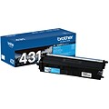 Brother TN-431 Cyan Standard Yield Toner Cartridge (TN431C), print up to 1800 pages