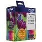 Brother LC30133PKS Cyan/Magenta/Yellow High Yield Ink Cartridge, 3/Pack (LC30133PKS)