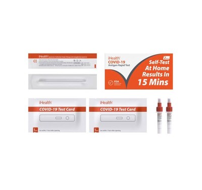 IHealth COVID-19 At-Home Antigen Self Test Kit (2 Tests)