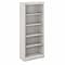 Bush Furniture Saratoga 72H 5-Shelf Bookcase with Adjustable Shelves, Linen White Oak Laminate (W16