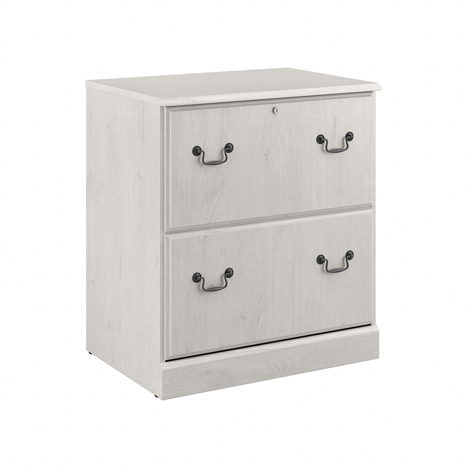 Bush Furniture Saratoga 2-Drawer Lateral File Cabinet, Linen White Oak (EX45754-03)