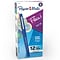 Paper Mate Flair Felt Pen, Medium Point, Blue Ink, Dozen (8410152)