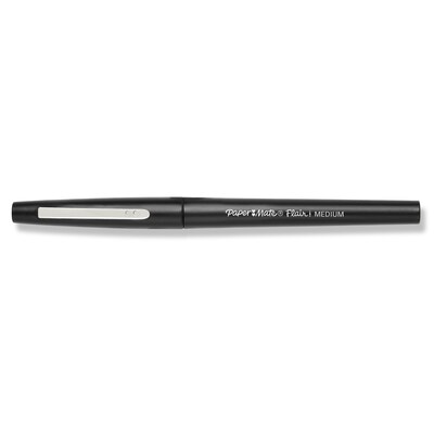 Paper Mate Flair Felt Pen, Medium Point, Black Ink, 4/Pack (84344)