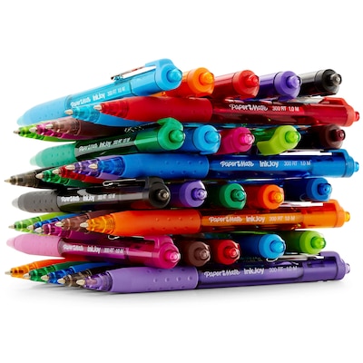 Paper Mate Ballpoint Pens, Write Bros. Black Ink Pens, Medium Point  (1.0mm), 60 Count