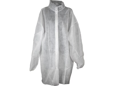 Unimed XL Lab Coat, White, 30/Carton (WPLC102704XL)