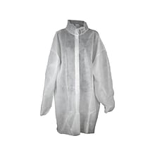 Unimed M Lab Coat, White, 30/Carton (WPLC102702M)