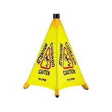 Alpine Industries Wet Floor Cone Sign, 20H, Yellow, 5/Pack (498-20-5pk)