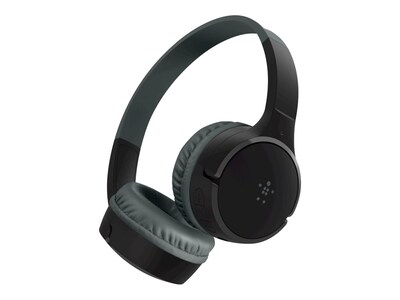 Belkin SoundForm Wireless On-Ear Headphones, Bluetooth, Black (AUD001BTBK)