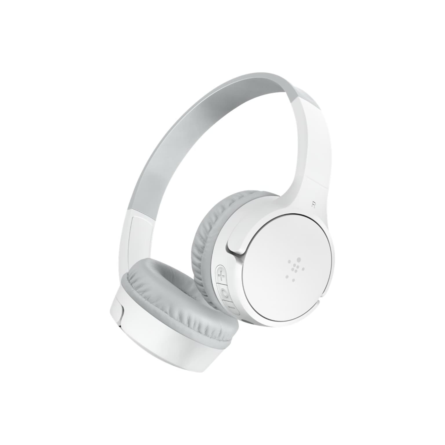 Belkin Youth Size SoundForm Wireless On-Ear Headphones, Bluetooth, White (AUD001BTWH)