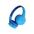 Belkin SoundForm Wireless On-Ear Headphones, Bluetooth, Blue (AUD001BTBL)